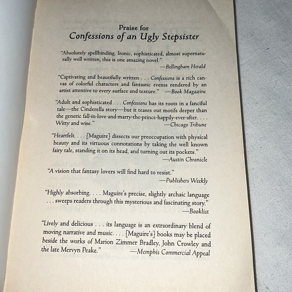Confessions of an Ugly Stepsister by Gregory Maguire Author of Wicked paperback - Picture 7 of 12